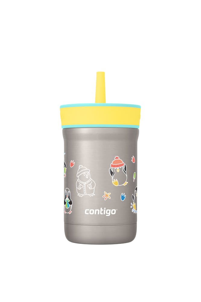 Kids Leighton Spill-Proof Stainless Steel Tumbler with Straw, 12oz D8