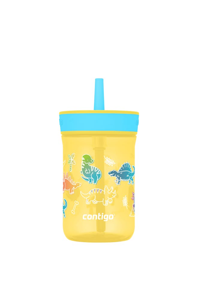 Kids’ Leighton Straw Tumbler with Spill-Proof Leak-Proof Lid, 14oz F2
