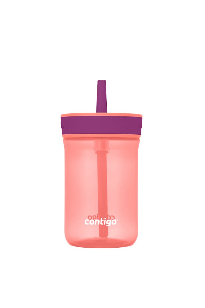 Kids’ Leighton Straw Tumbler with Spill-Proof Leak-Proof Lid, 14oz F2