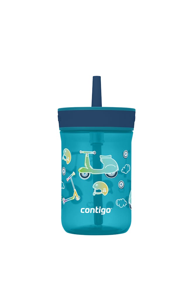Kids’ Leighton Straw Tumbler with Spill-Proof Leak-Proof Lid, 14oz F2