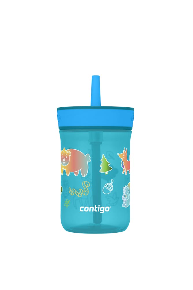 Kids’ Leighton Straw Tumbler with Spill-Proof Leak-Proof Lid, 14oz F2